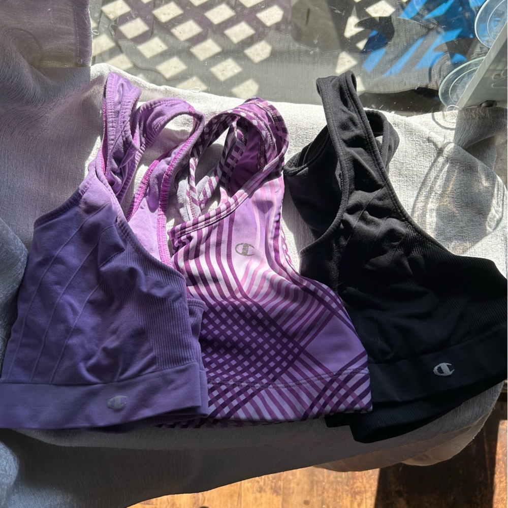 Bundle 3 champion racerback bras m